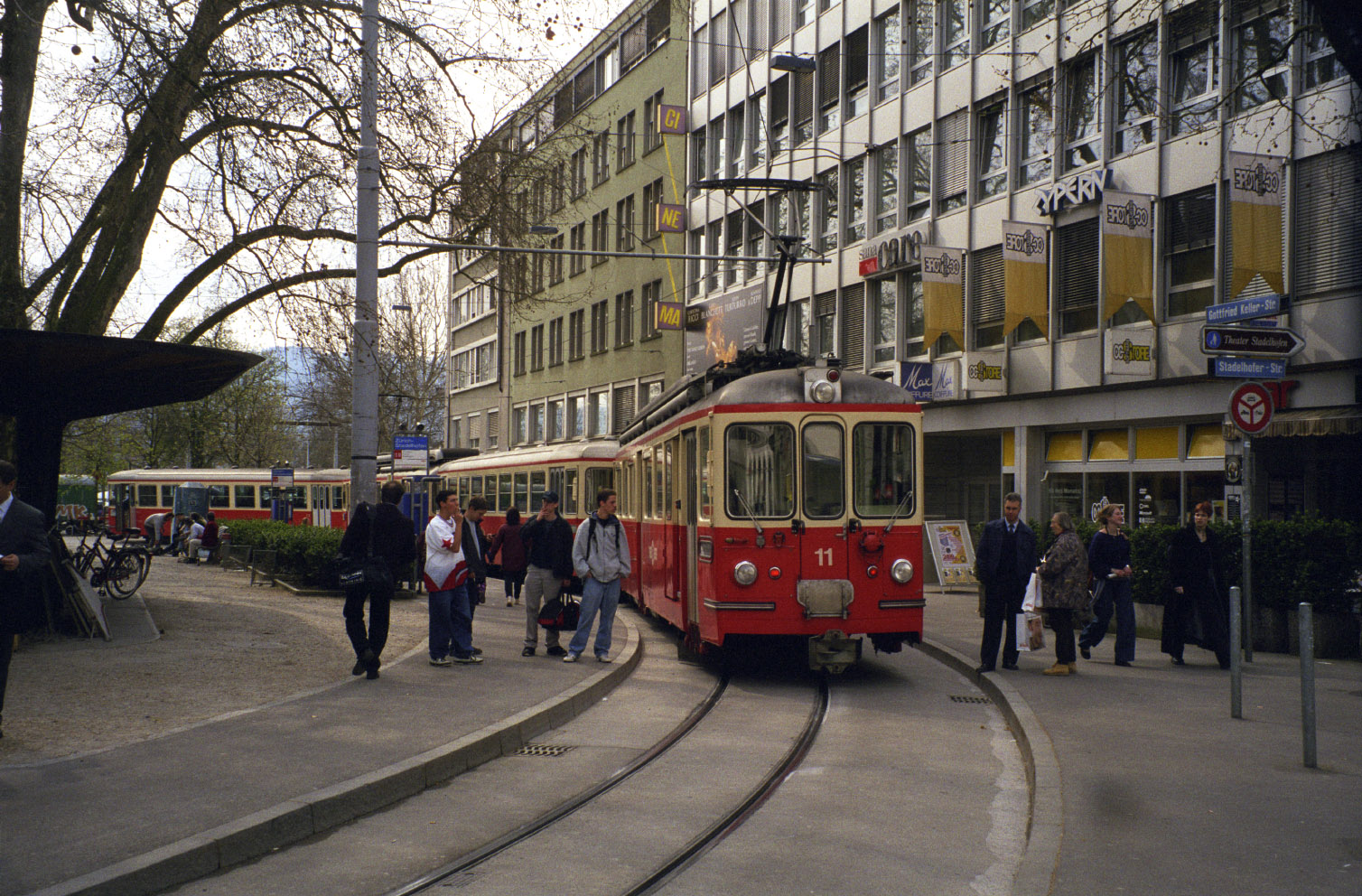 Zürich, SWS/MFO BDe 4/4 Nr. 11; Zürich — Forchbahn; Zürich — Alte Fotos