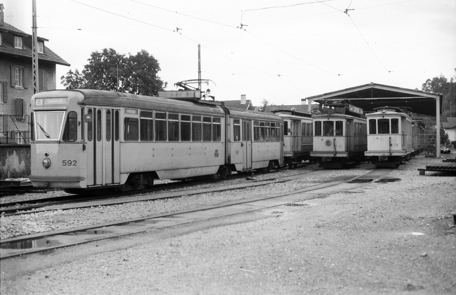 Neuenburg, Breda M6/2 Nr. 592; Neuenburg — Old photos