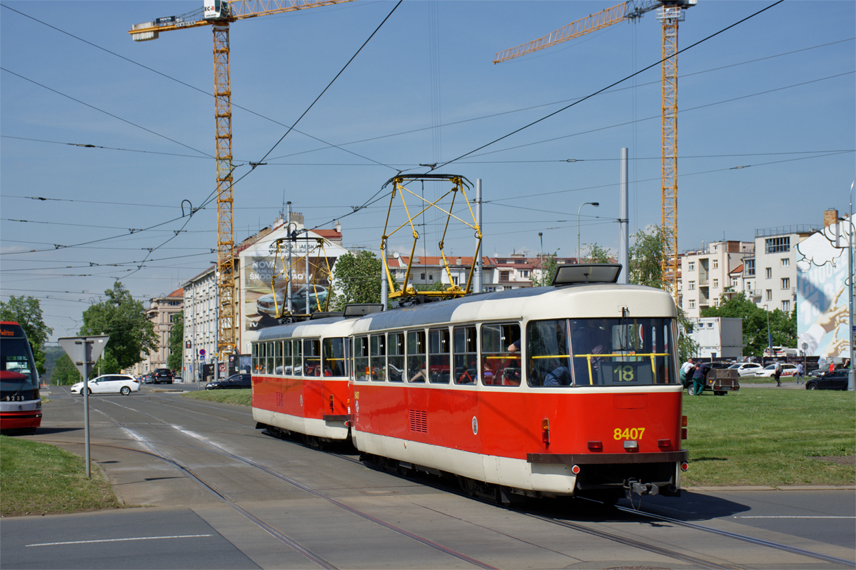 Prague, Tatra T3R.P N°. 8407