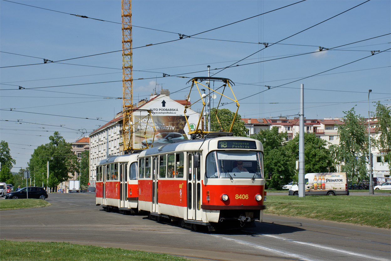 Прага, Tatra T3R.P № 8406