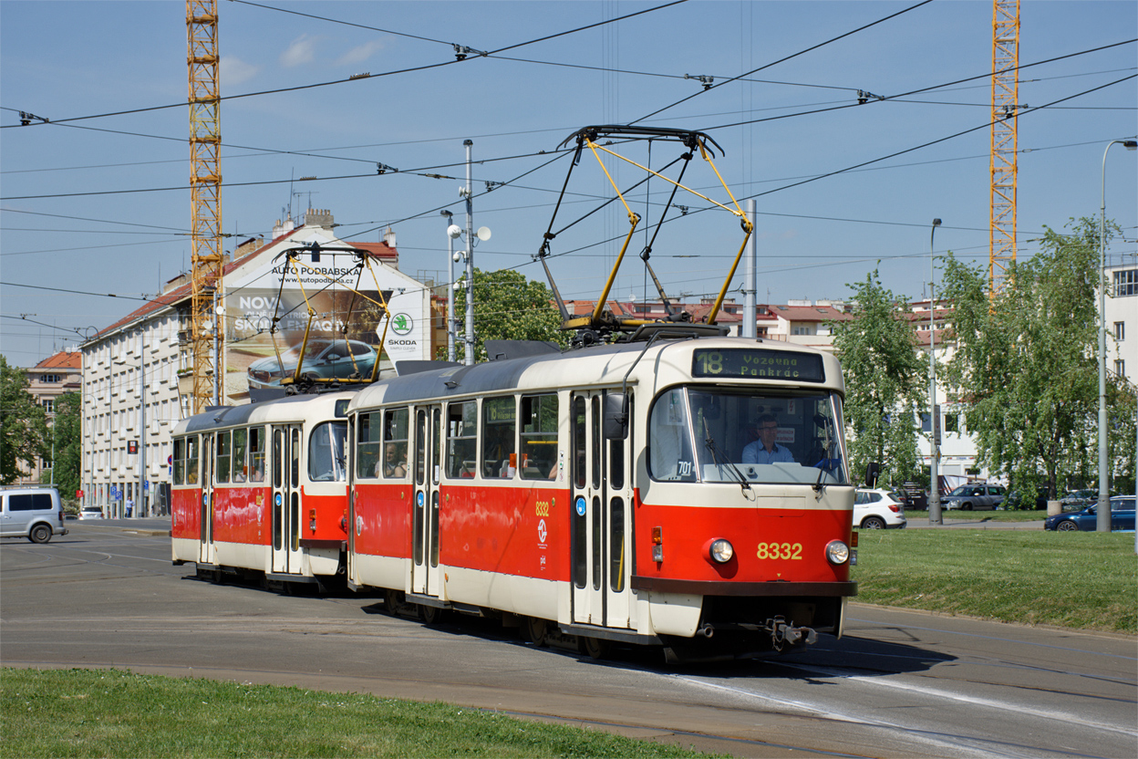 Прага, Tatra T3R.P № 8332