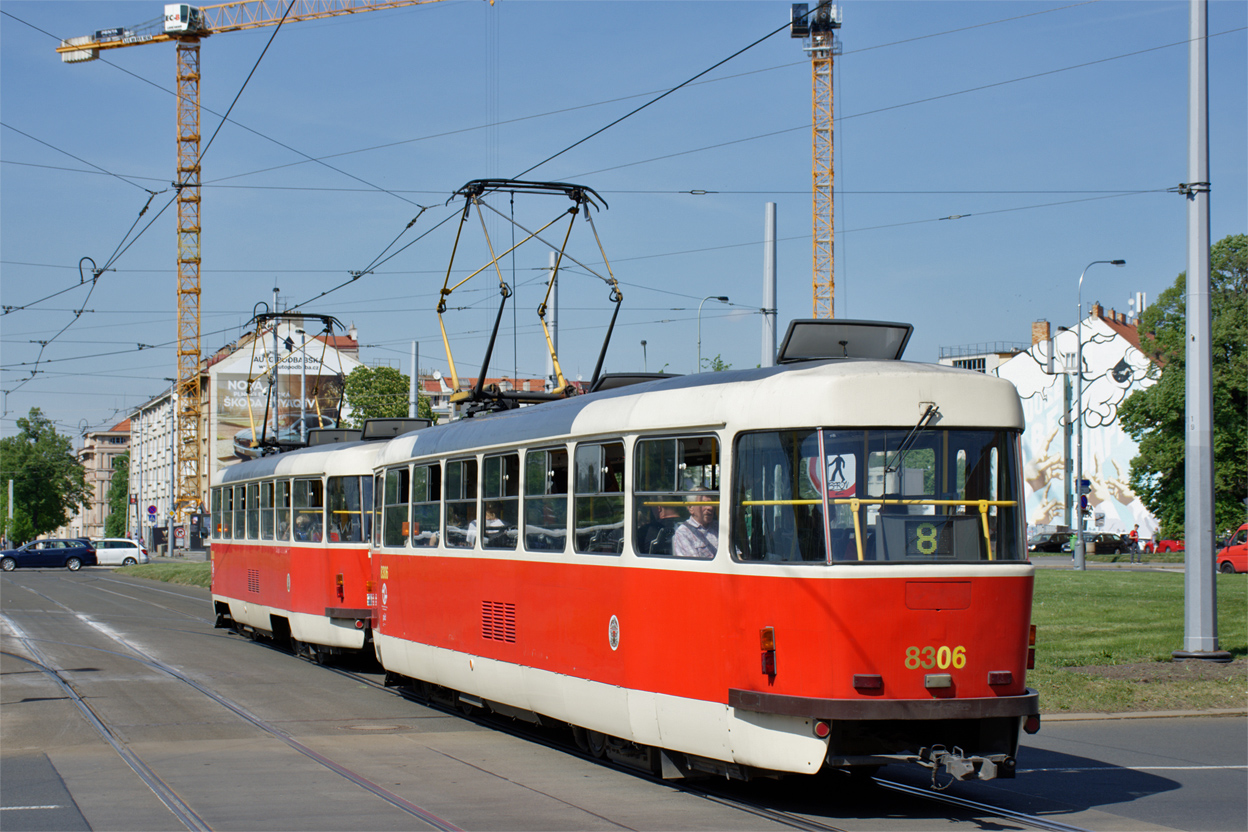 Прага, Tatra T3R.P № 8306