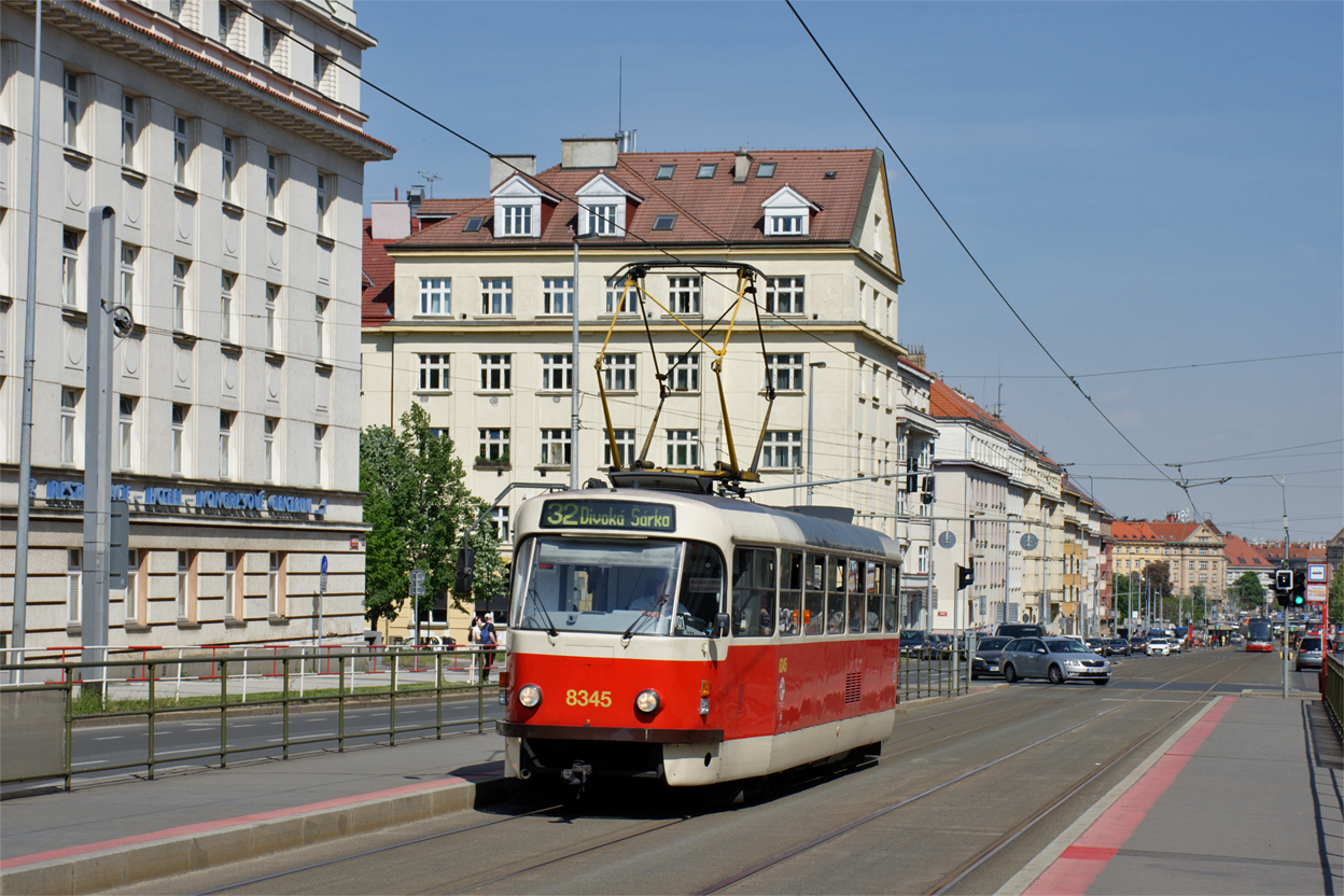Prága, Tatra T3R.P — 8345