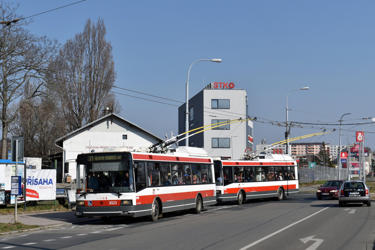 Брно, Škoda 21Tr № 3023