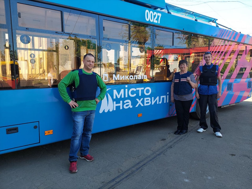 Николаев — Последствия боевых действий; Работники электротранспорта