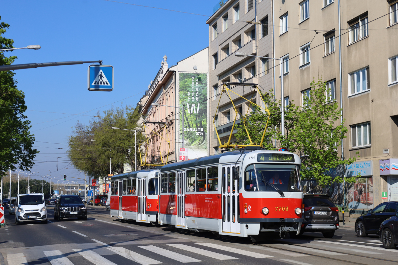 Bratislava, Tatra T3R.PV № 7703