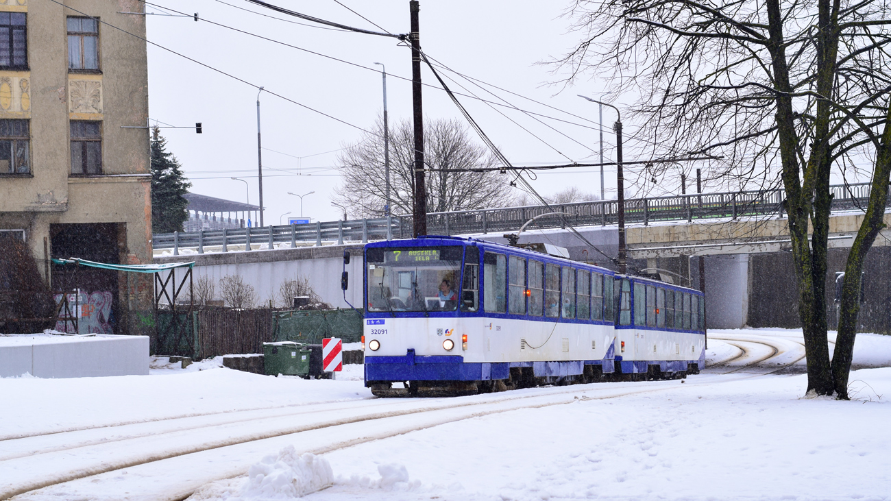 Рига, Tatra T6B5SU № 32091
