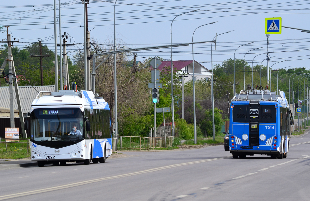 Волгоград, БКМ 32100D № 7022; Волгоград, БКМ 32100D № 7014
