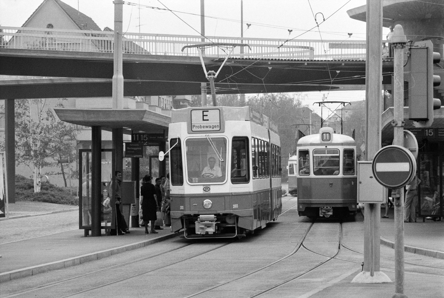 Цюрих, SWS/SWP/BBC Be 4/6 "Tram 2000" № 2003; Цюрих — Старые фотографии