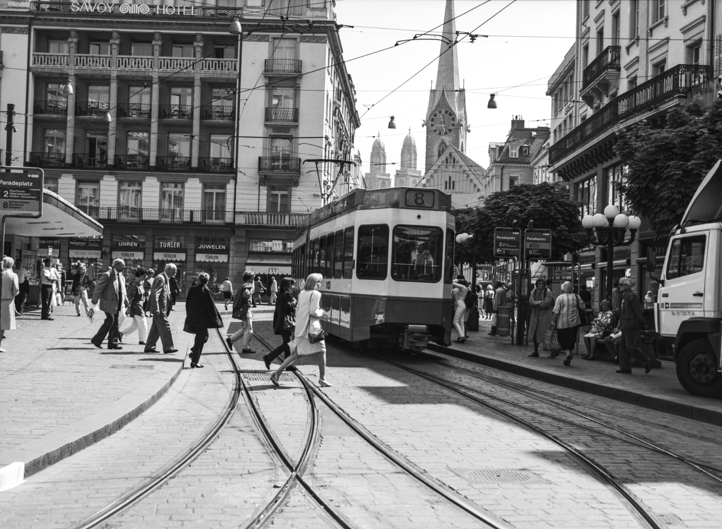 Цюрих, SWP/SIG/BBC Be 4/6 "Tram 2000" № 2059; Цюрих — Старые фотографии