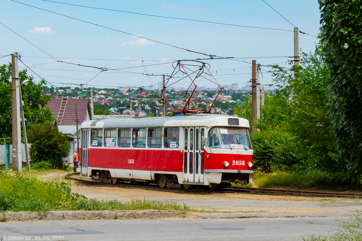 Волгоград, Tatra T3SU (двухдверная) № 2658