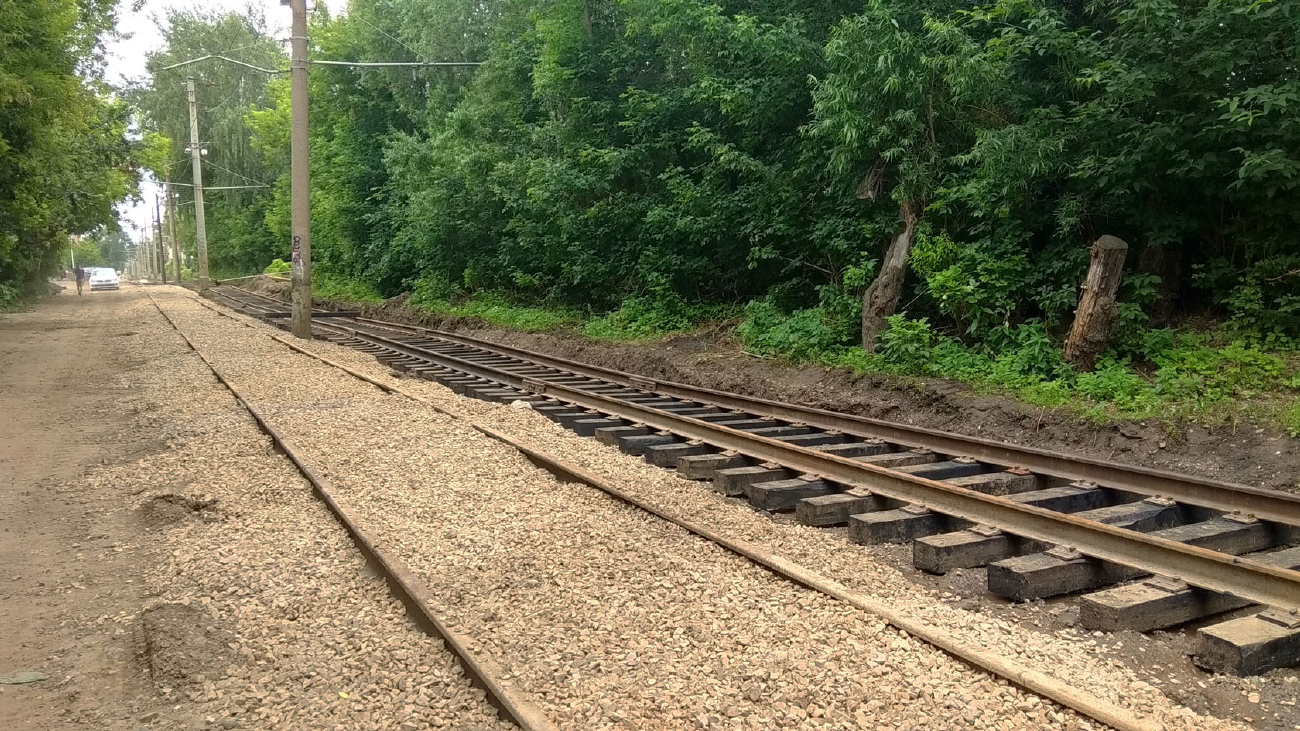 Томск — Ремонты трамвайных путей и контактной сети