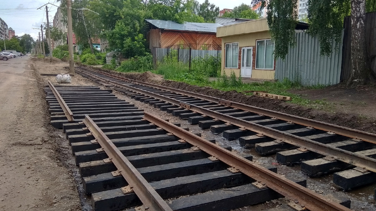 Томск — Ремонты трамвайных путей и контактной сети