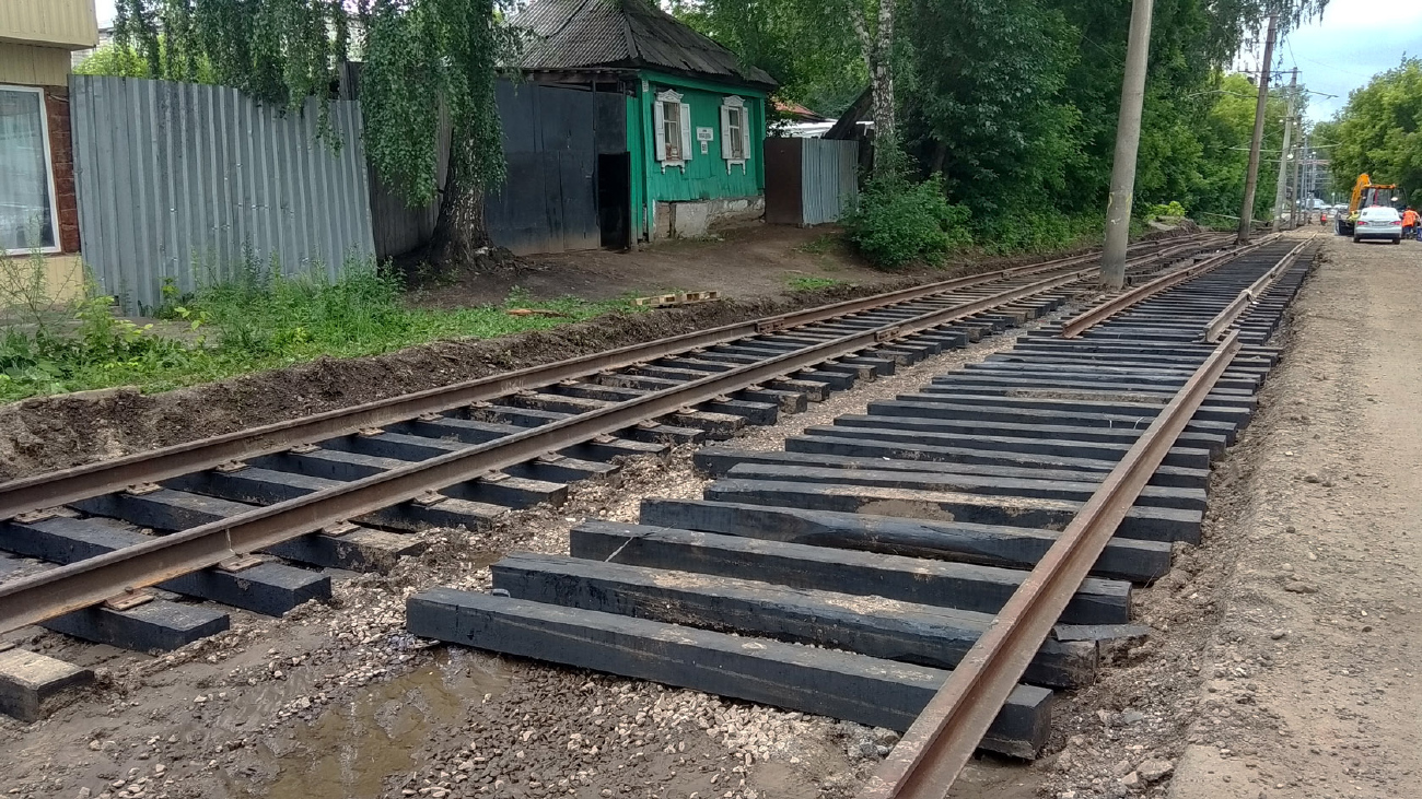 Томск — Ремонты трамвайных путей и контактной сети