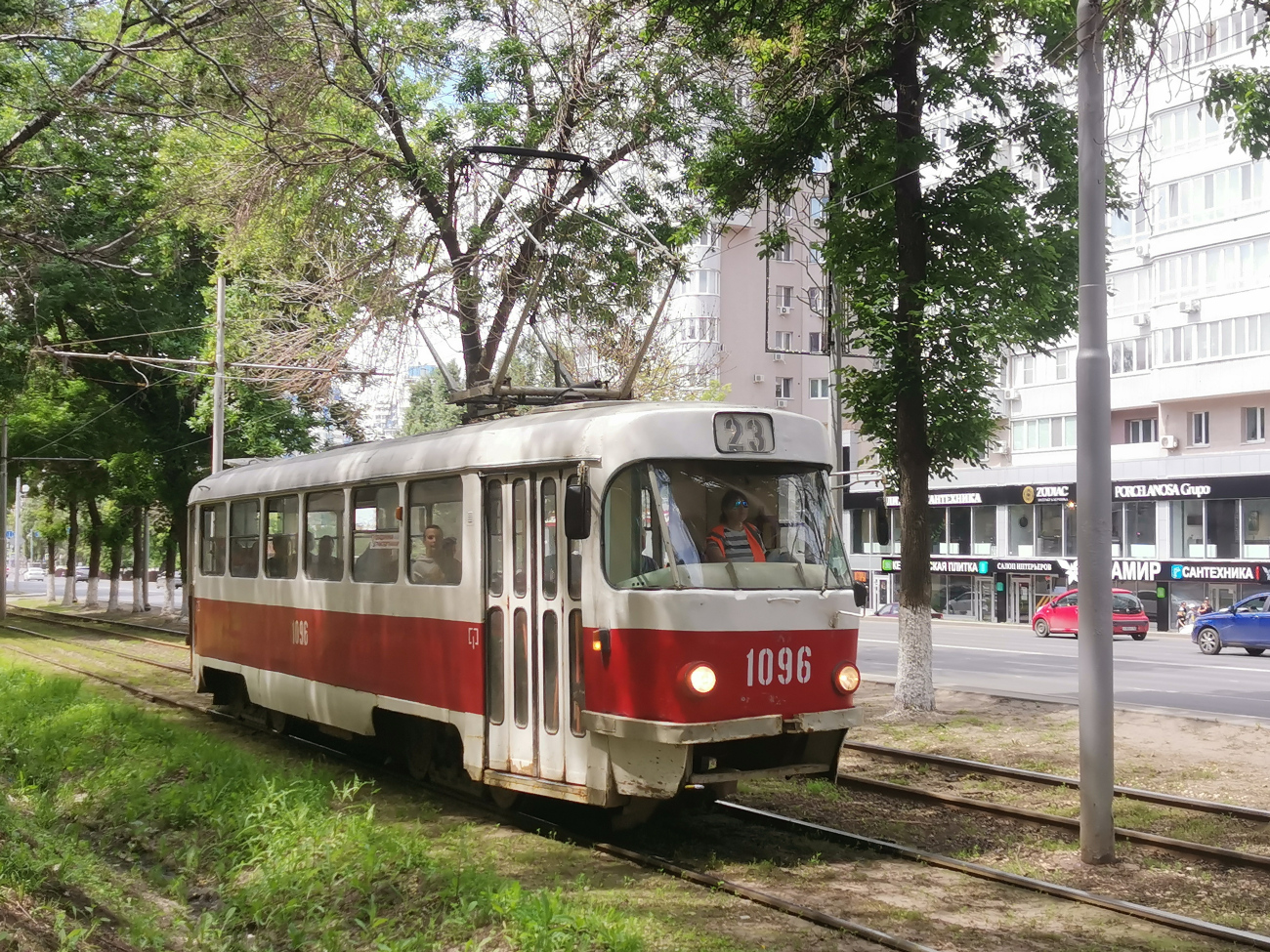 Самара, Tatra T3SU (двухдверная) № 1096