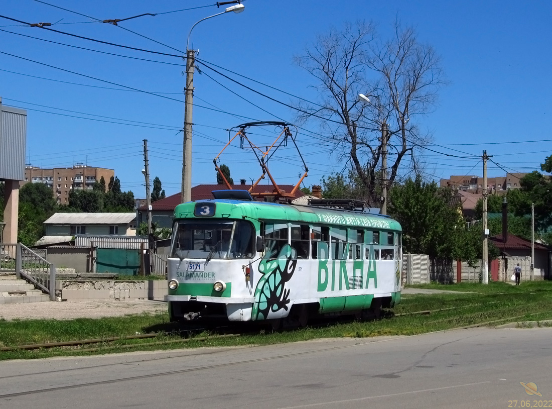 Харьков, Tatra T3A № 5171