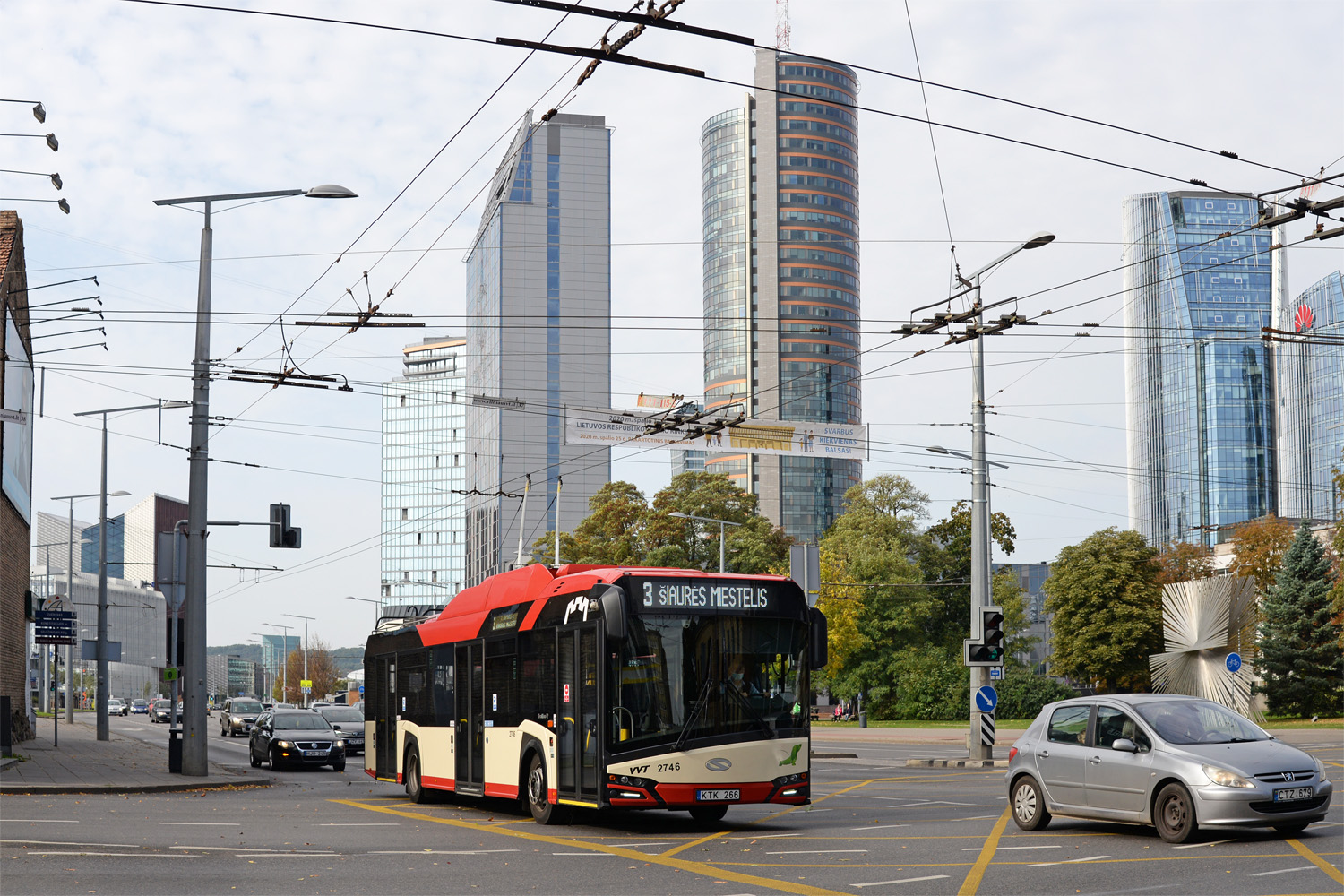Вильнюс, Solaris Trollino IV 12 Škoda № 2746; Вильнюс — Временные плановые изменения движения