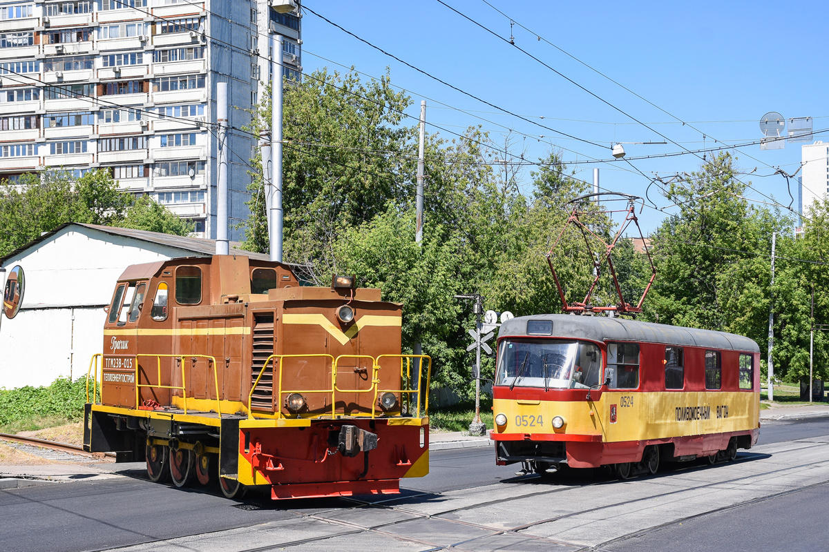 Москва, Tatra T3SU (двухдверная) № 0524; Москва — Разные фотографии