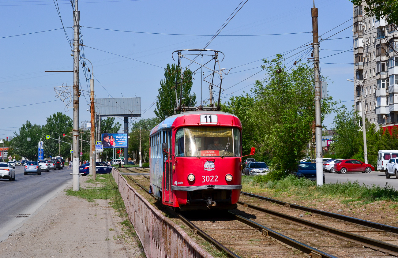 Volgograd, Tatra T3SU (2-door) № 3022