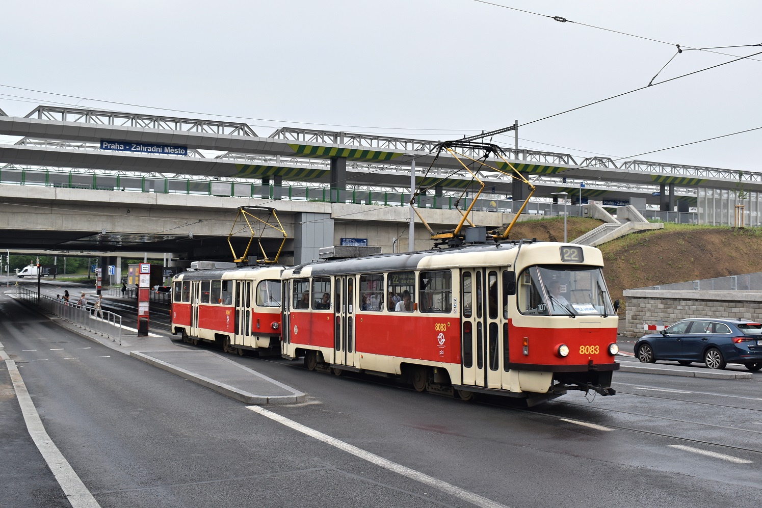Praha, Tatra T3M2-DVC # 8083