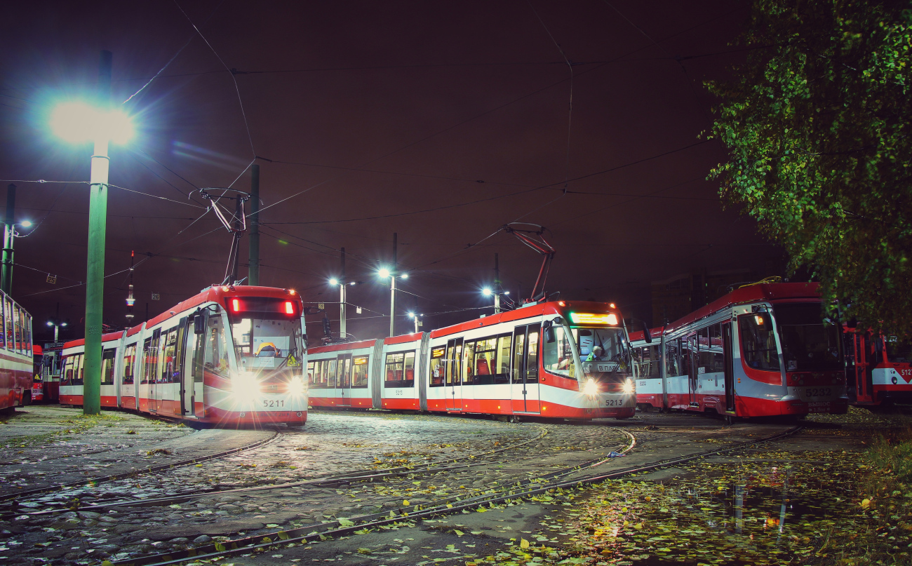 Санкт-Петербург, БКМ 84300М № 5211; Санкт-Петербург — Трамвайный парк № 5 Санкт-Петербург, БКМ 84300М № 5211; Санкт-Петербург — Трамвайный парк № 5