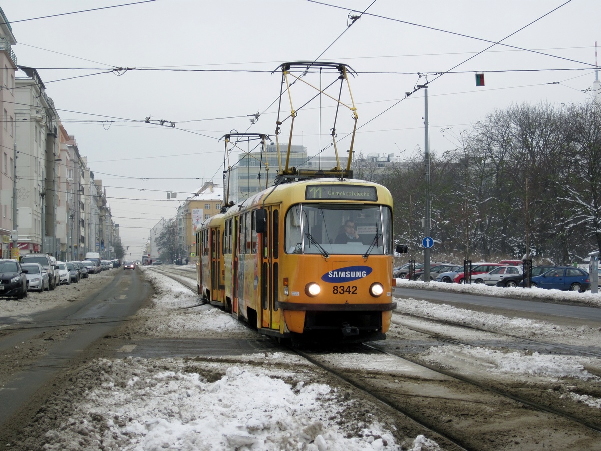 Прага, Tatra T3R.P № 8342