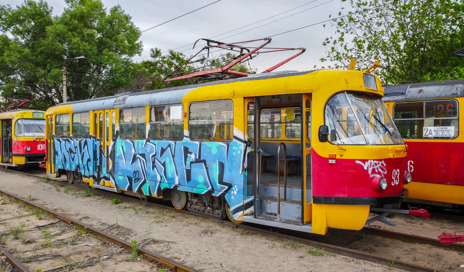 Волжский, Tatra T3SU № 93; Волжский — Трамвайное депо