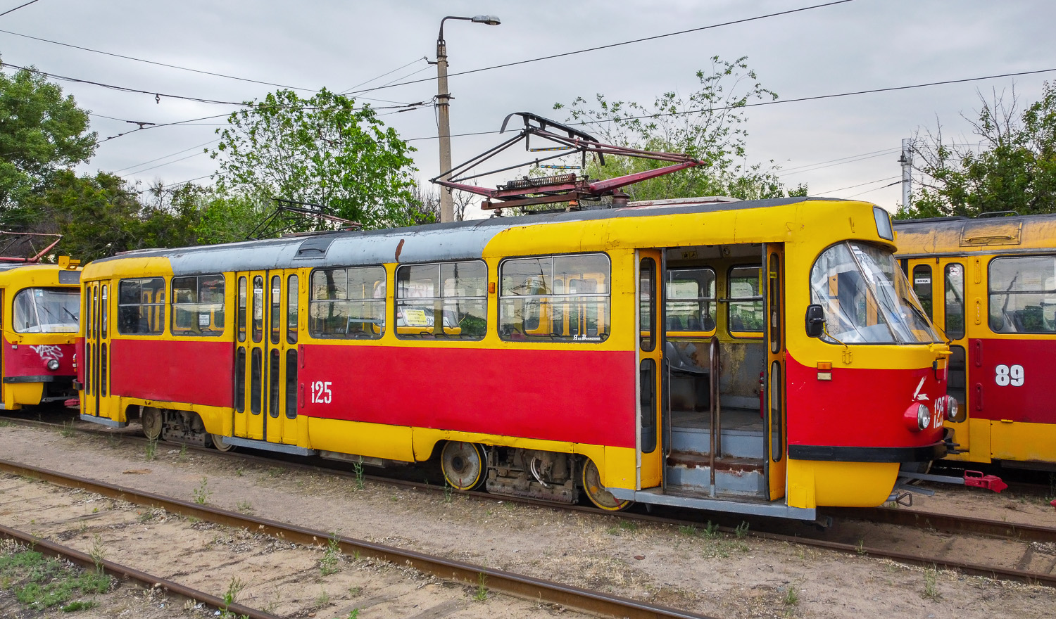 Волжский, Tatra T3SU № 125; Волжский — Трамвайное депо