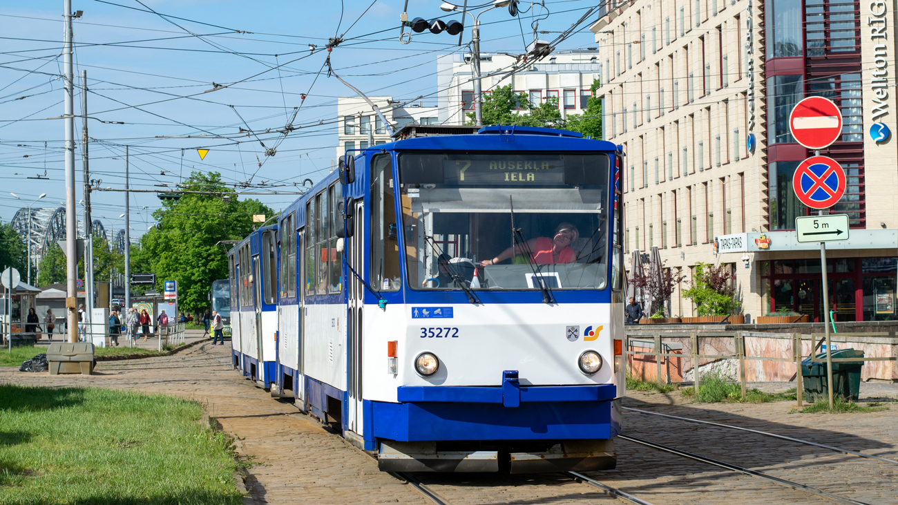 Riika, Tatra Т3MR (T6B5-R) # 35272