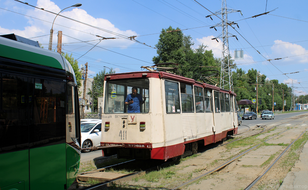Челябинск, 71-605А № 411; Челябинск — Новые трамваи Челябинск, 71-605А № 411; Челябинск — Новые трамваи