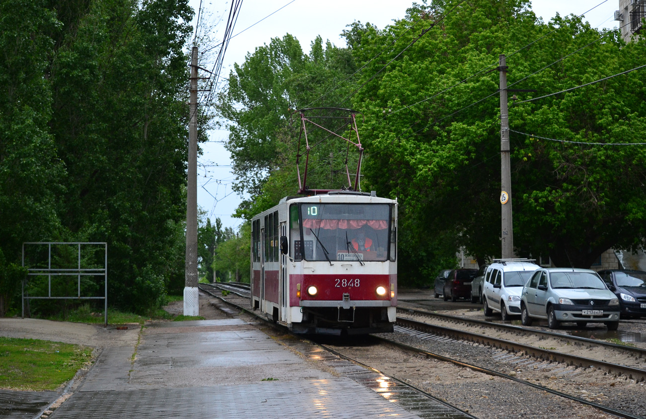 Volgograd, Tatra T6B5SU # 2848 Volgograd, Tatra T6B5SU # 2848