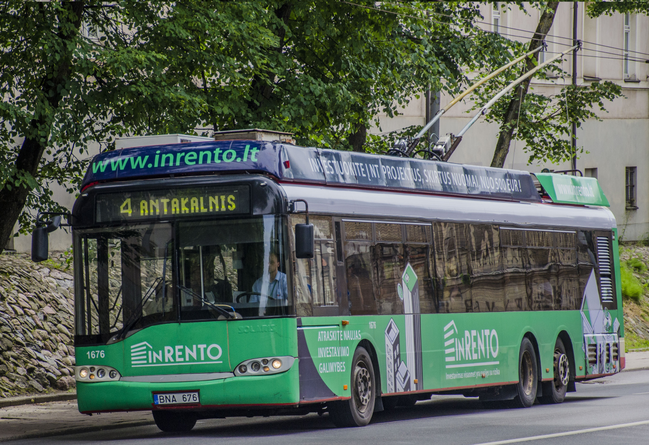 Вильнюс, Solaris Trollino II 15 AC № 1676