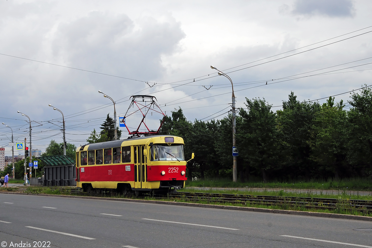 Ижевск, Tatra T3SU (двухдверная) № 2252