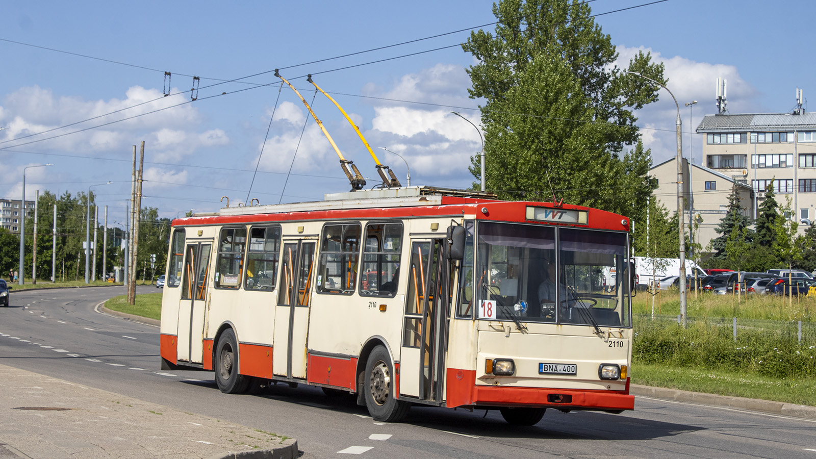 Vilnius, Škoda 14Tr10/6 č. 2110; Vilnius — Unplanned service disruptions, accidents