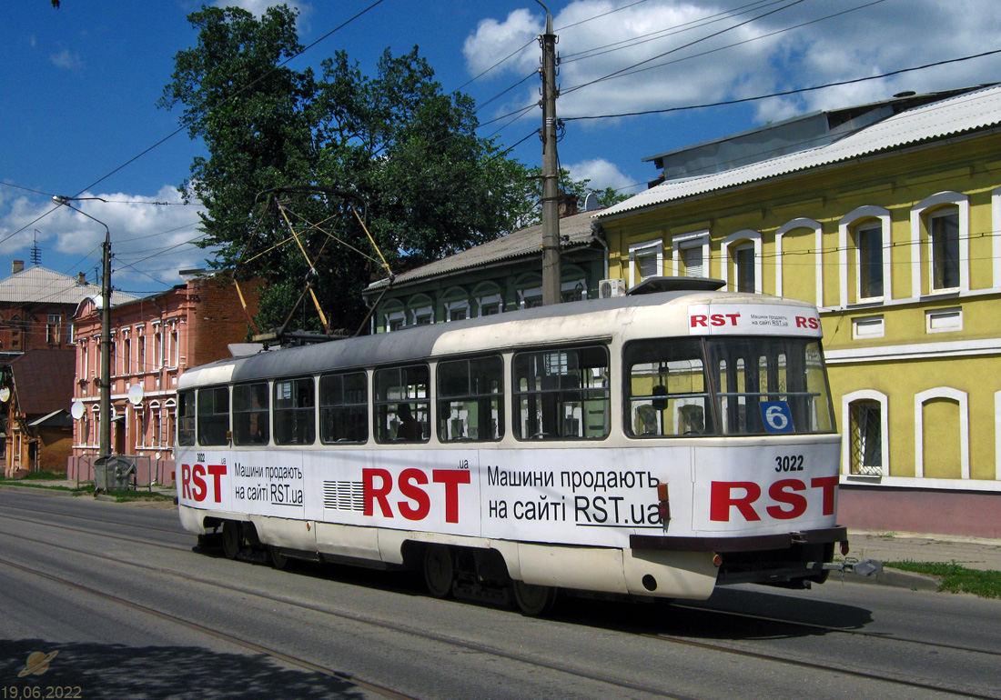 Харьков, Tatra T3SUCS № 3022