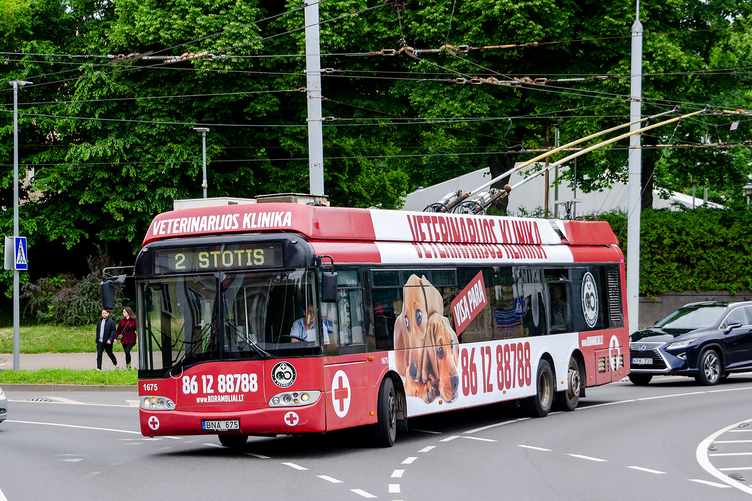 Vilnius, Solaris Trollino II 15 AC nr. 1675