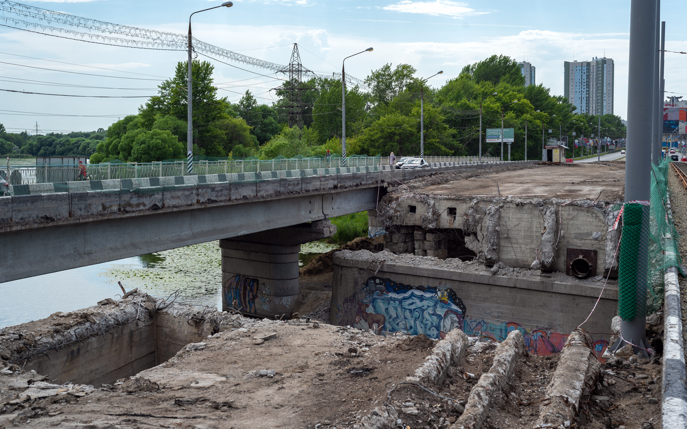Ulyanovsk — Bridge reconstruction on the Minaev street