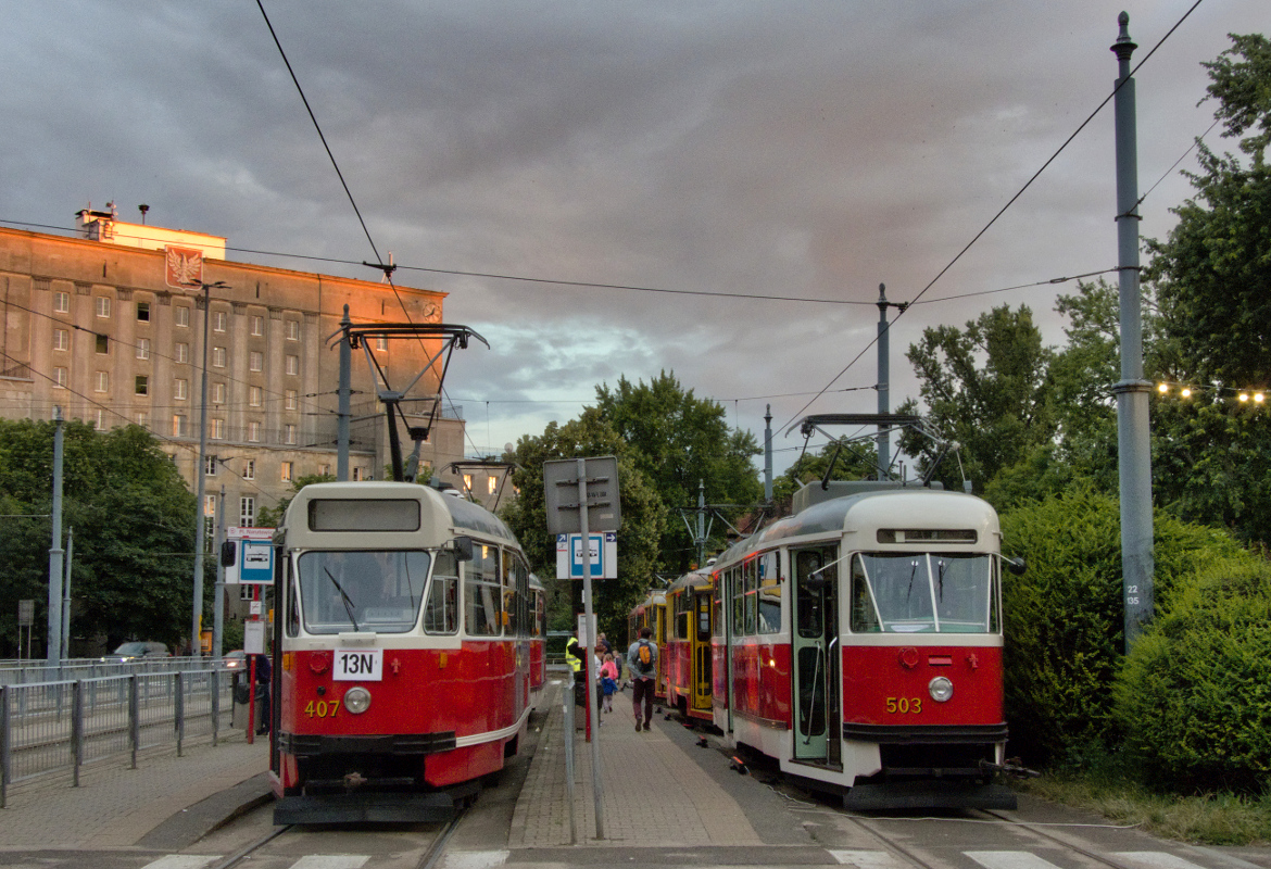 Warsaw, Konstal 13N № 407; Warsaw, Konstal 13N № 503