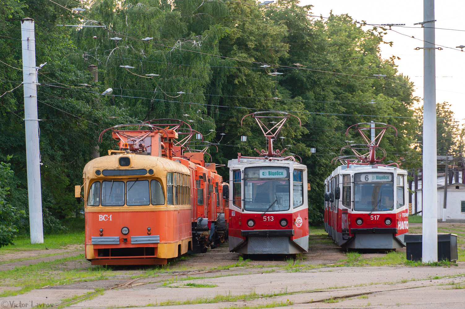 Vityebszk, 71-608KM — 517; Vityebszk, 71-608KM — 513; Vityebszk, RVZ-6M — ВС-1 (297) Vityebszk, 71-608KM — 517; Vityebszk, 71-608KM — 513; Vityebszk, RVZ-6M — ВС-1 (297)
