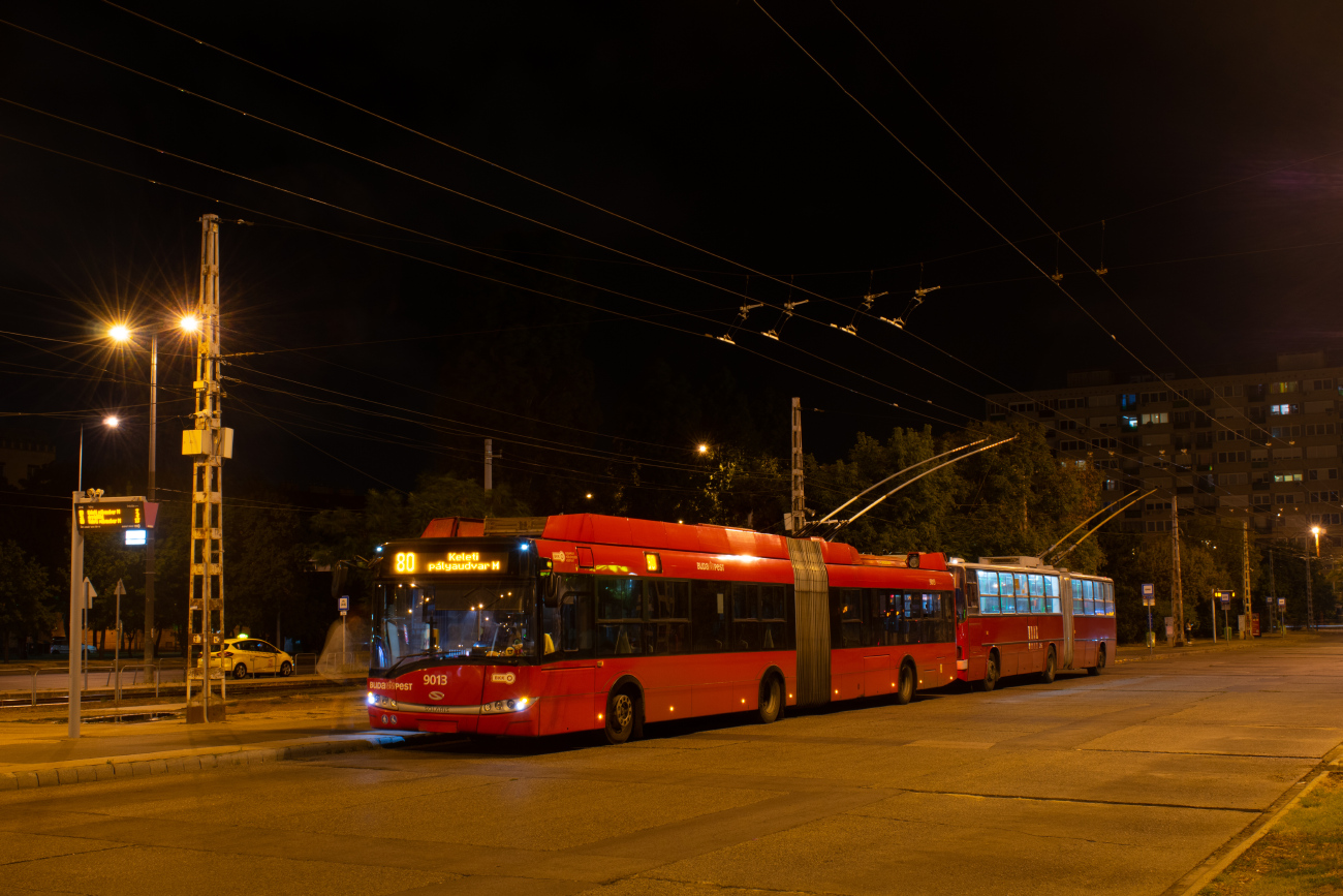 Будапешт, Solaris Trollino III 18 Škoda № 9013