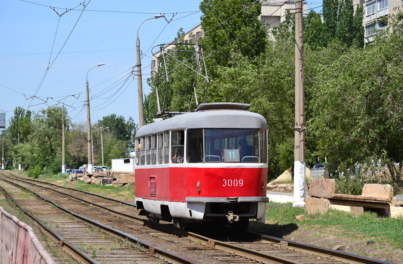 Volgograd, Tatra T3SU (2-door) Nr. 3009