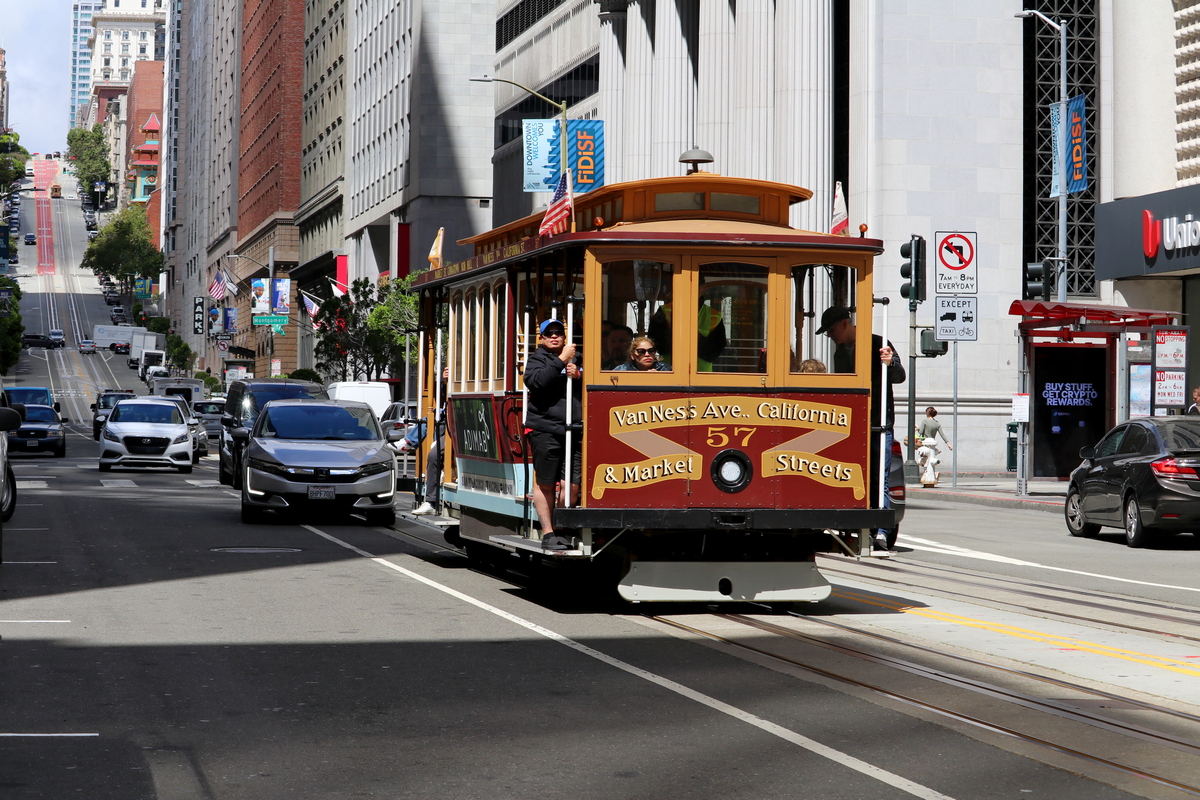 Сан-Франциско, область залива, California cable car № 57