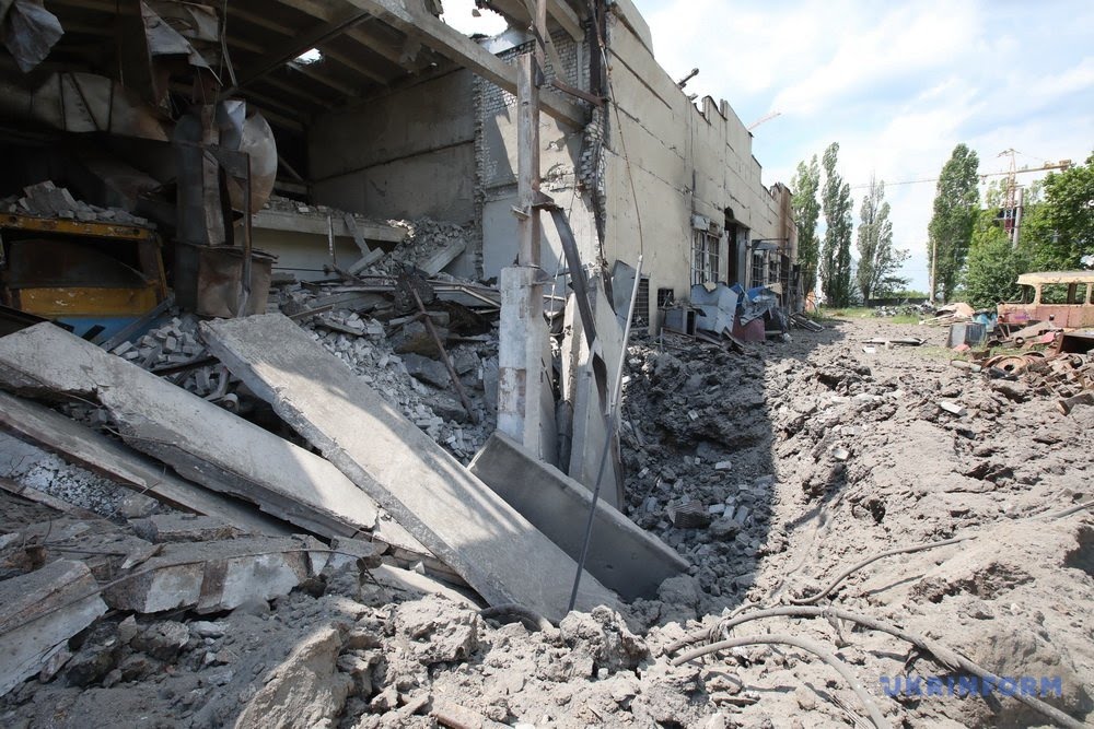 ხარკივი — Aftermath of Bombardments of Saltovskoe Tram Depot; ხარკივი — Aftermath of Military Action from 02.2022