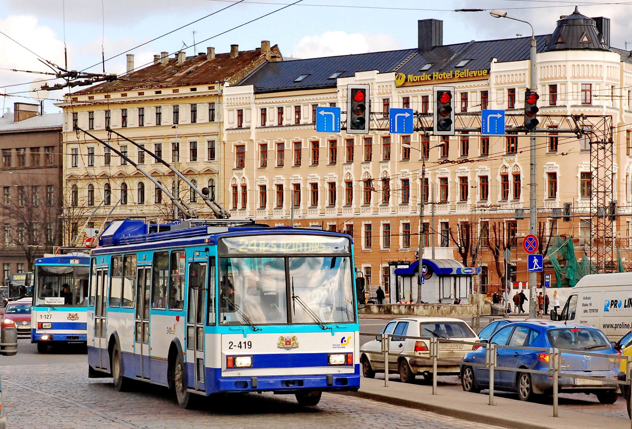 Рига, Škoda 14Tr18/6M № 2-419