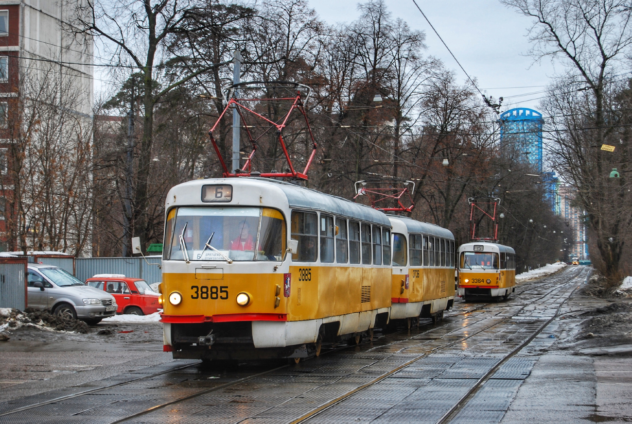 Москва, Tatra T3SU № 3885 Москва, Tatra T3SU № 3885