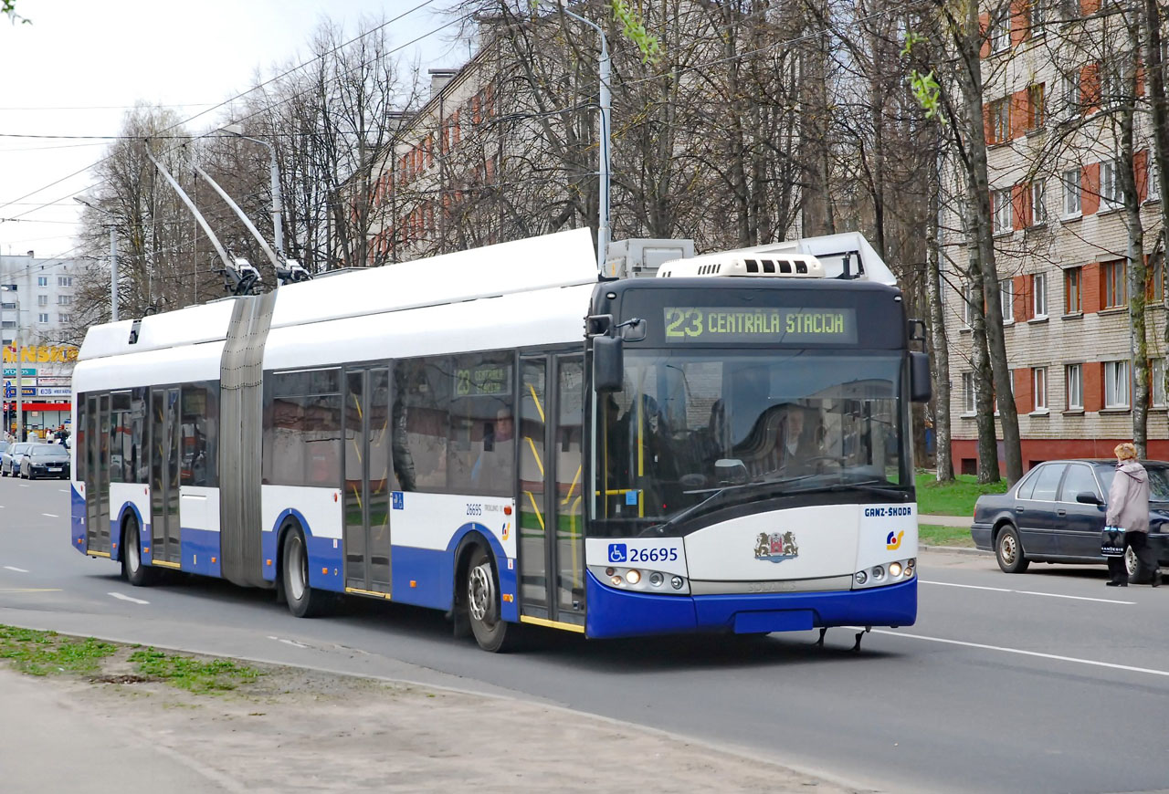 Рига, Solaris Trollino III 18 Ganz-Škoda № 26695