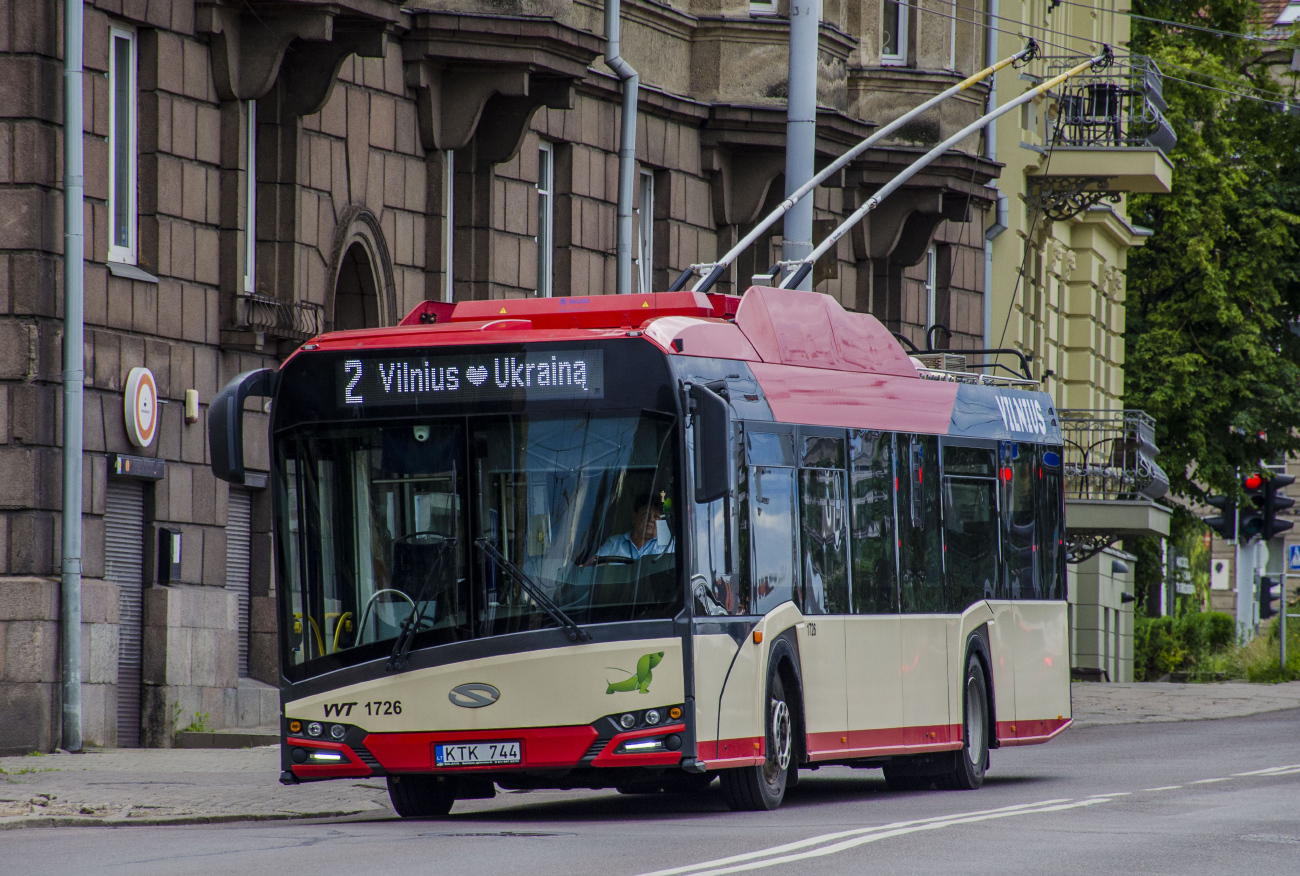 Вильнюс, Solaris Trollino IV 12 Škoda № 1726