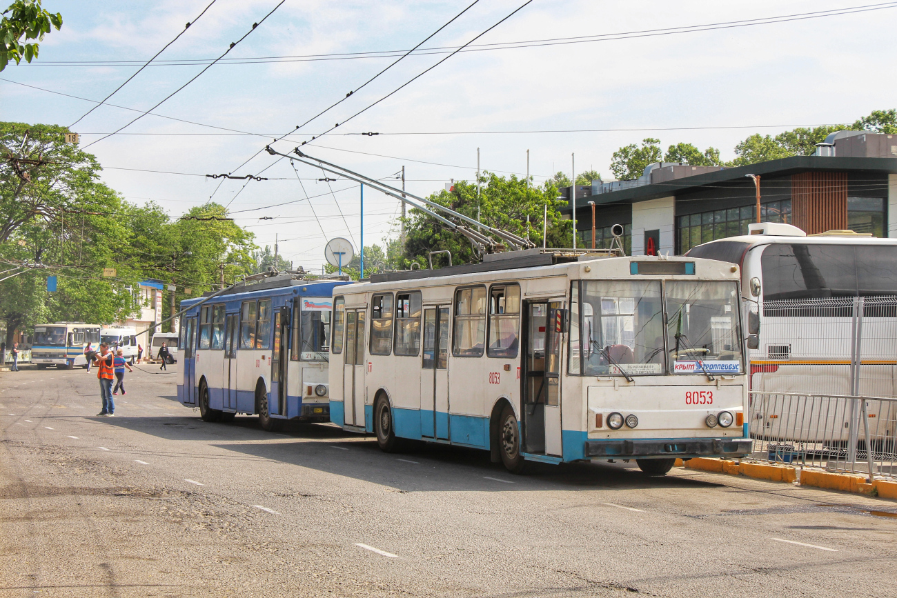 Кримський тролейбус, Škoda 14Tr02/6 № 8053; Кримський тролейбус, Škoda 14Tr89/6 № 8101