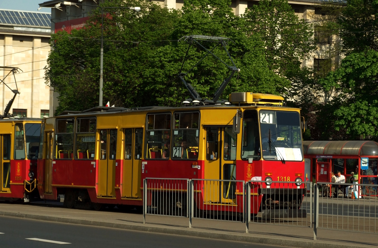 Варшава, Konstal 105Na № 1318