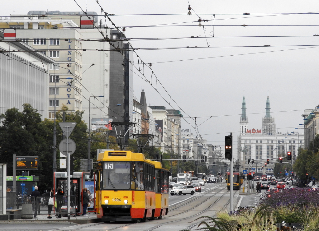 Варшава, Konstal 105Ne № 1406